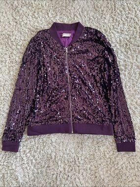 Sequin Bomber Jacket